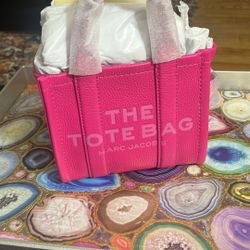 Marc Jacobs Pink Leather Tote Bag
