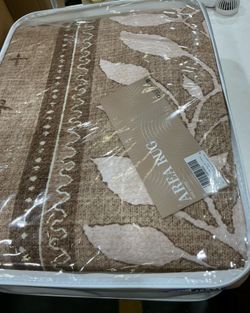 NICETOWN 8x10 Area Rug, Natural Throw Rug