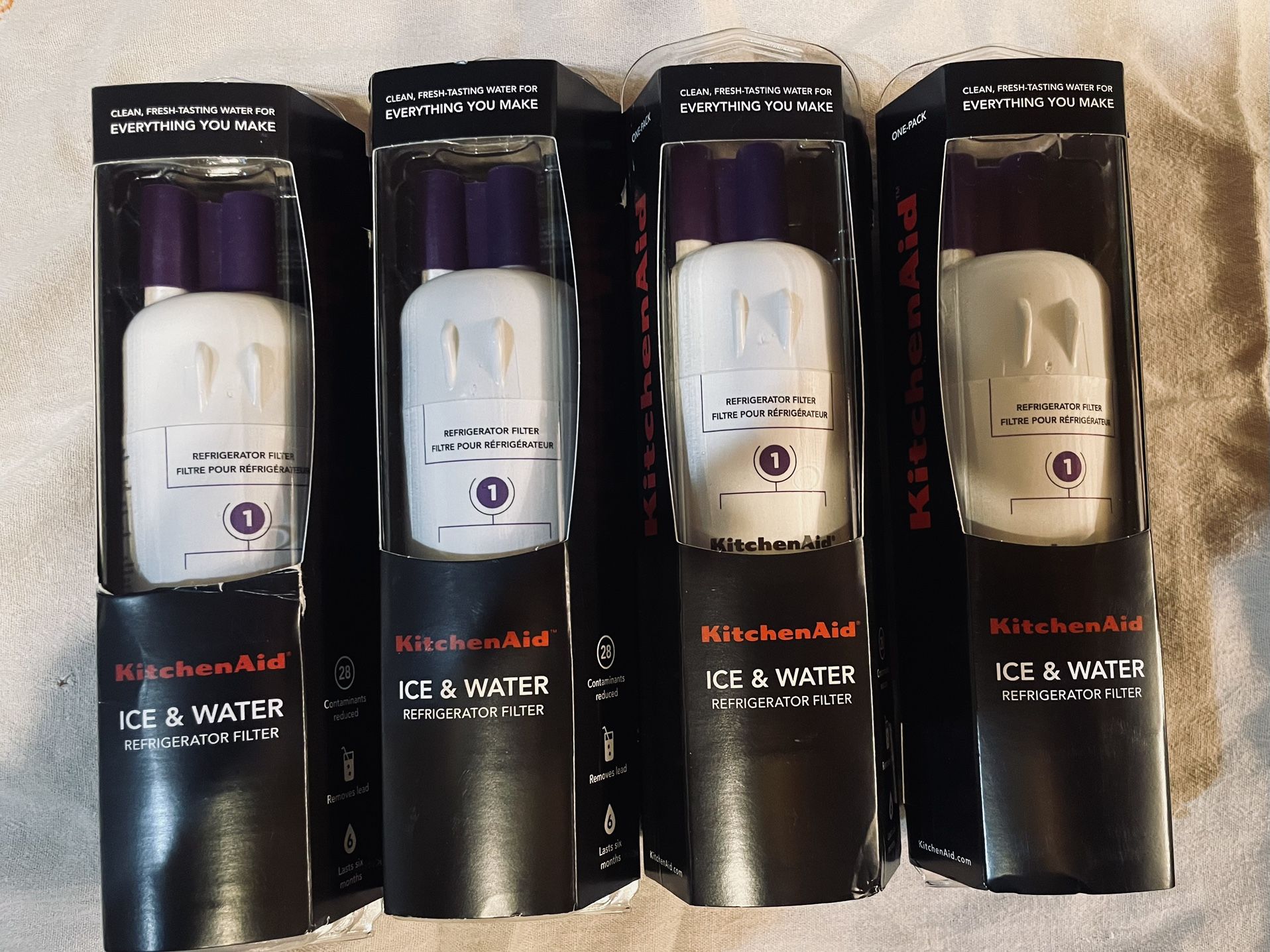 KitchenAid Ice & Water Refrigerator Filter 1 – 4 Pack (Brand New)