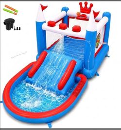 6 in 1 Bounce House w water slide