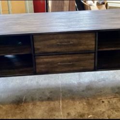 New Gorgeous Wood TV Stand With Media Storage 
