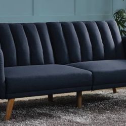 Novogratz Brittany 81.5” Round Arm Convertible Sofa