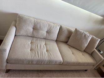 Beige Couch Sofa - Like New