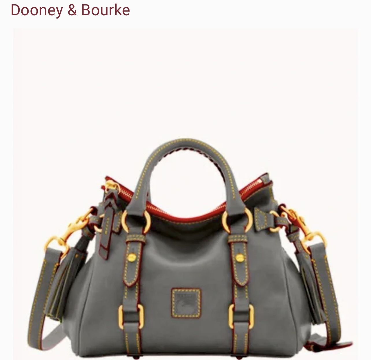 Dooney & Bourke Satchel With Registration Card