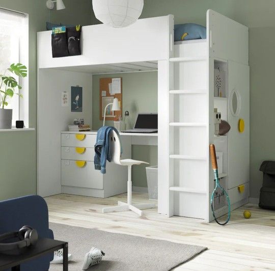 Twin loft Bed With Desk Ikea