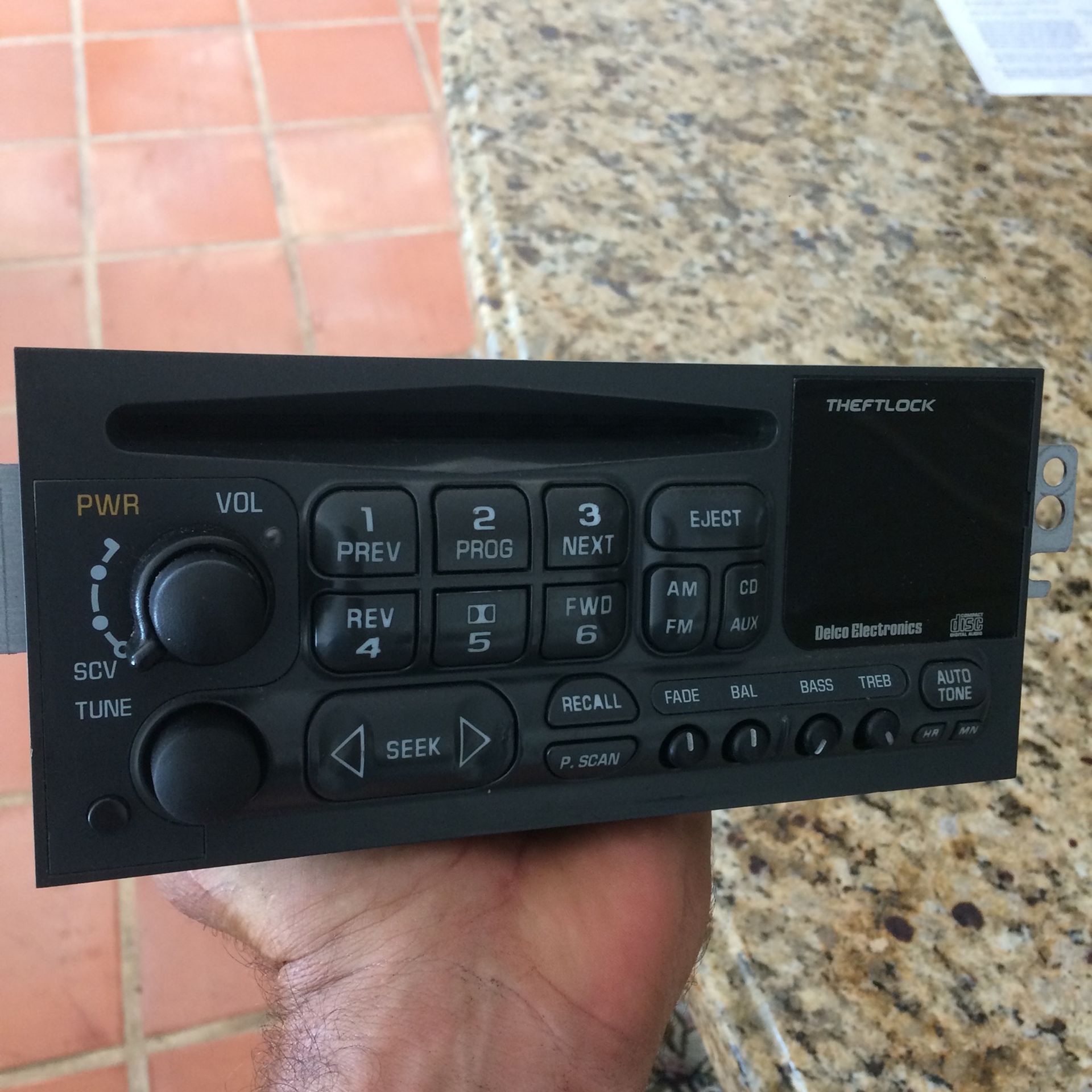 GM ACDelco Theftlock Radio With Bluetooth
