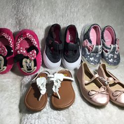 Girls Shoes Size 8 >VANS *ATHLETIC WORK *CAT & JACK *minnie Slippers *SANDALS ALL $30
