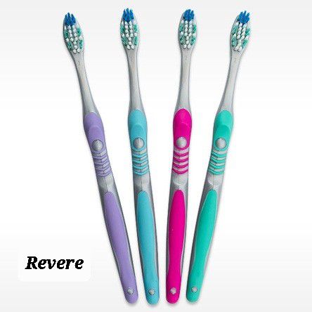 American Toothbrush Choose One Bi-Level Bristles Small Head Revere Made in USA
