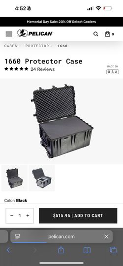 Pelican 1660 With Foam