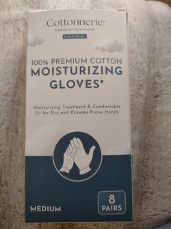 Cottonerie 100% Premium Cotton Moisturizing Gloves 