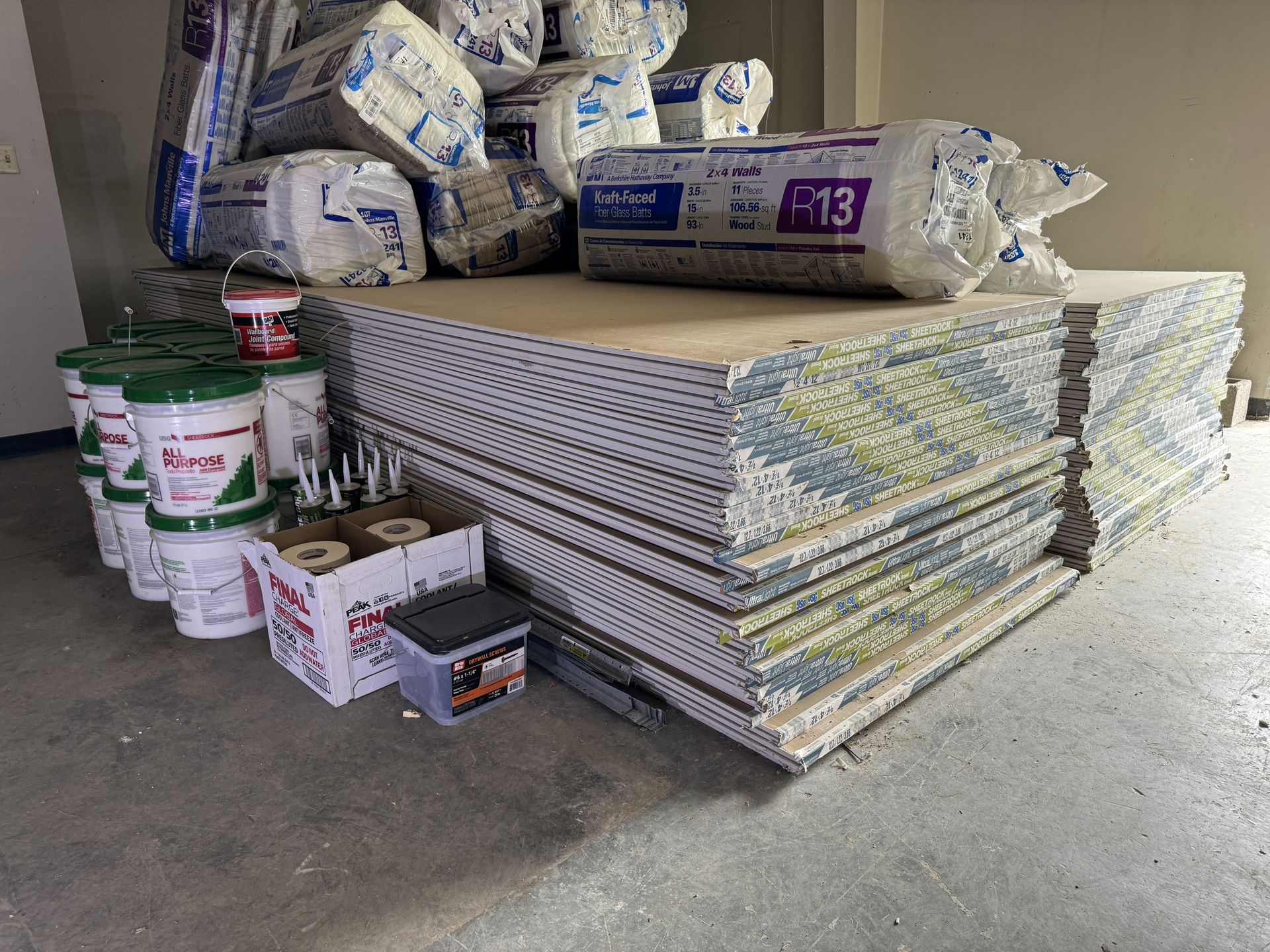 New Assorted Drywall Materials 