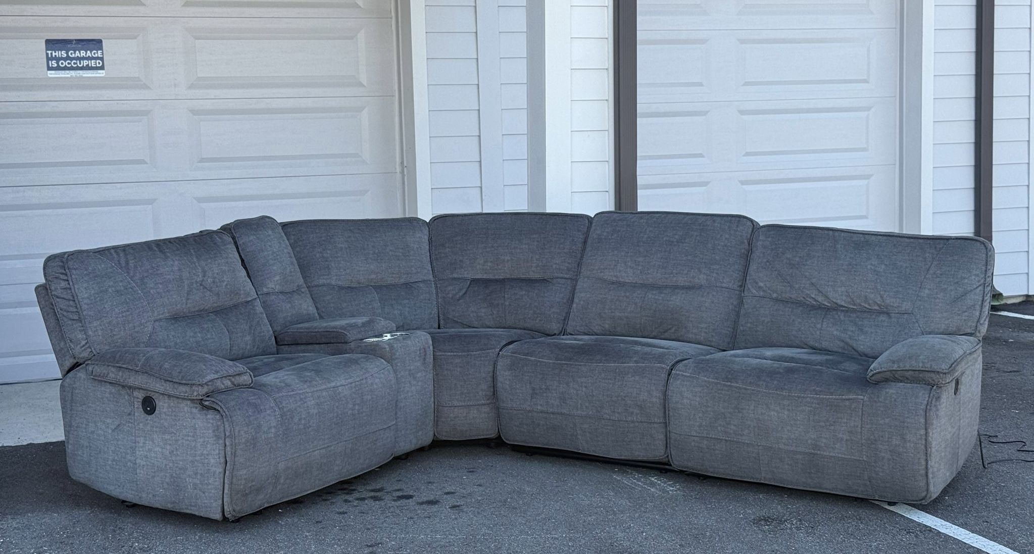 🛋️ Couch/Sofa Sectional - Recliners - Gray - Havertys - Delivery Available 🚛