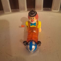 VINTAGE WINDUP TOY CLOWN