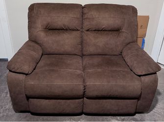 Brown Reclining Couch Set
