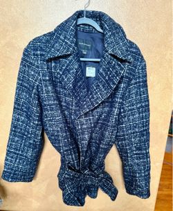 $379 New! Club Monaco Navy Blue Coat Jacket - Small - $379 Designer New w/Tags
