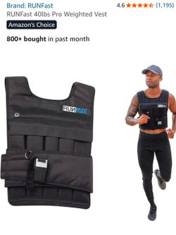 40lbs weighted running vest
