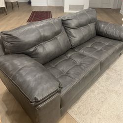 3 piece leather couch and chair set
