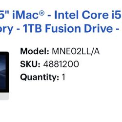 iMac 21.5” Desktop Computer 