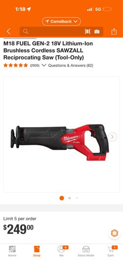 Milwaukee sawzall