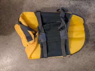 Dog Life Jacket Yellow and Gray