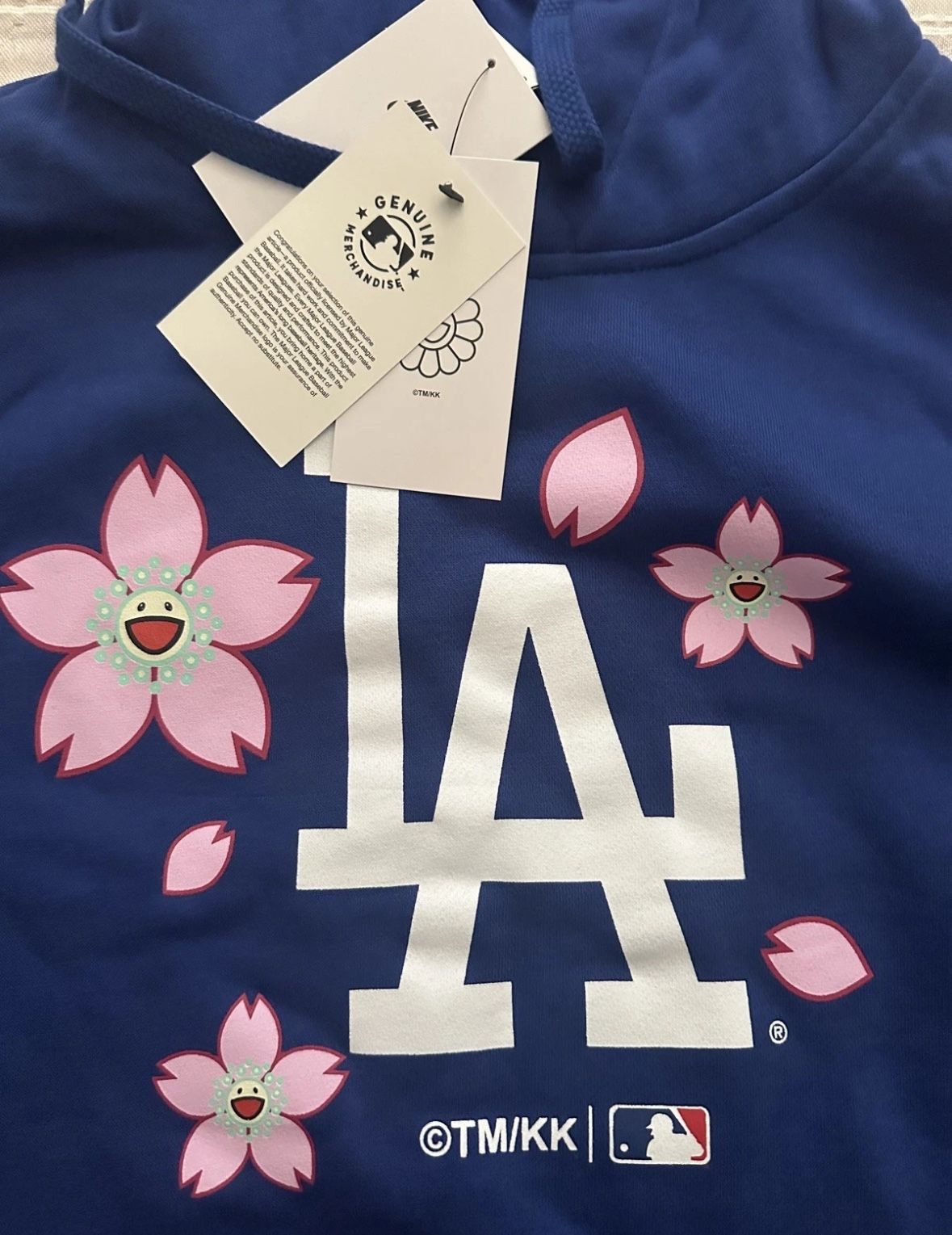 TAKASHI MURAKAMI X DODGERS MLB WORLD TOUR TOKYO SERIES DODGERS HOODIE BLUE Sz L