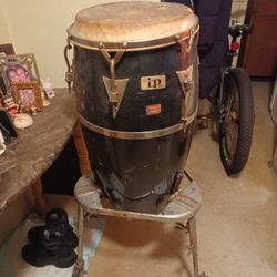 Large Bongo Drum With Stand