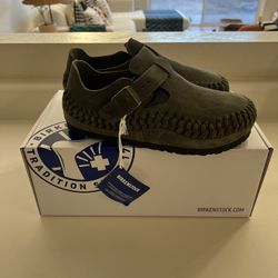Kith X Birkenstock London Braided Olive Night