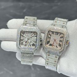 MOISSANITE DIAMOND WATCH MEN