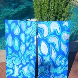 Water Fun Acrylic Painting