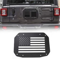 Spare Tire Carrier Delete Filler Plate Tailgate Vent-Plate Cover for Jeep Wrangler JL 2018 2019