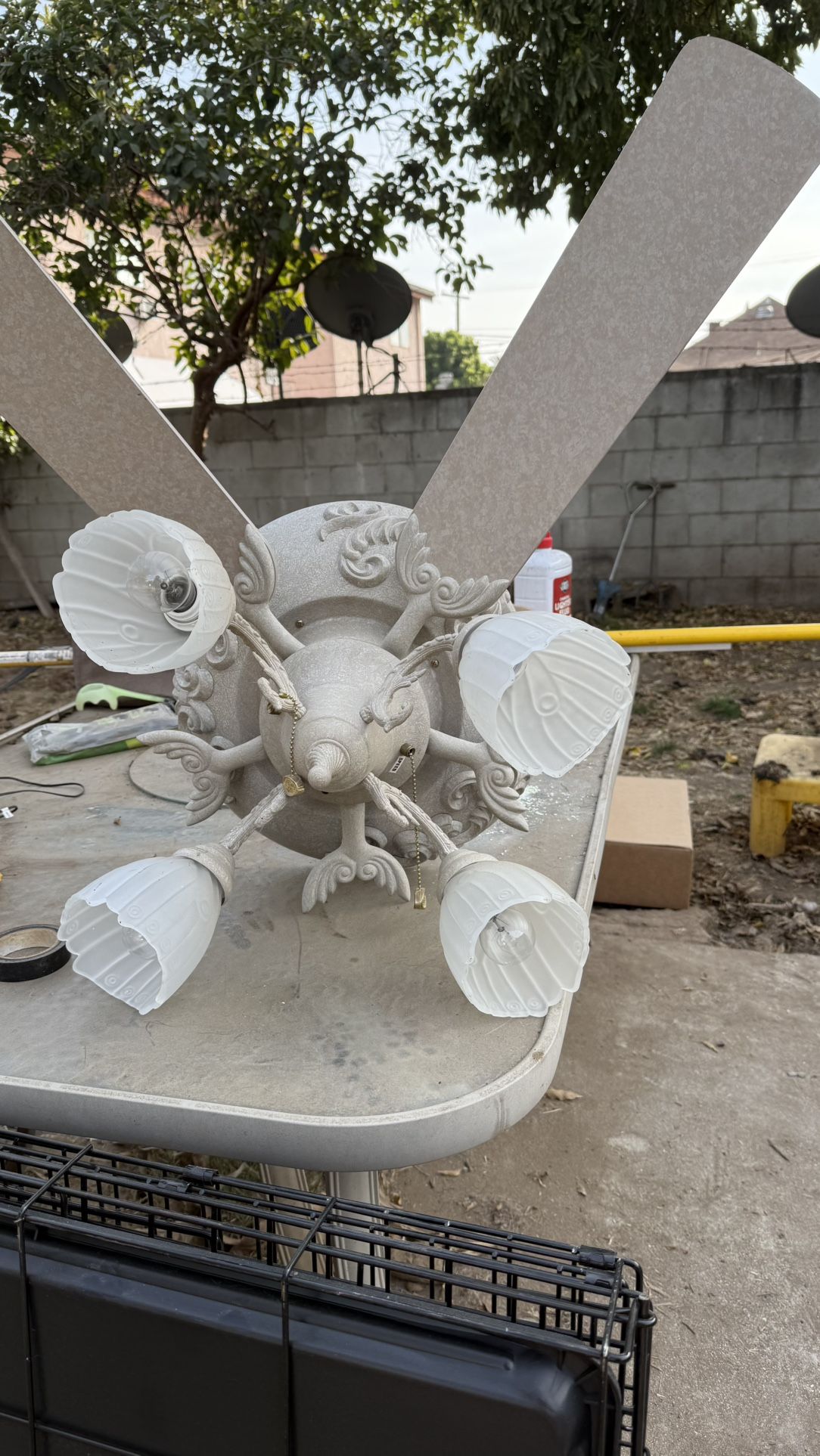 Old Chandelier/Fan