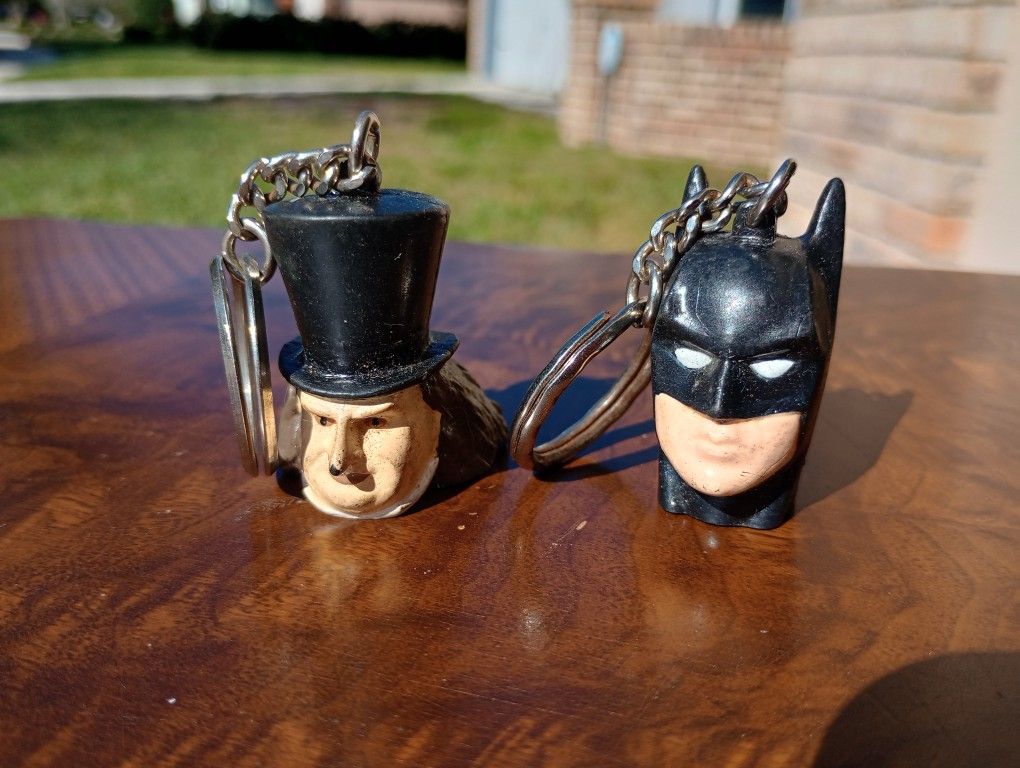 Batman & Penguin DC Comics Keychains 1992 *10.00 Firm*
