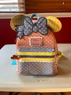 Loungefly Disney Pastel Polka Dot Minnie Mouse Ears Mini Backpack