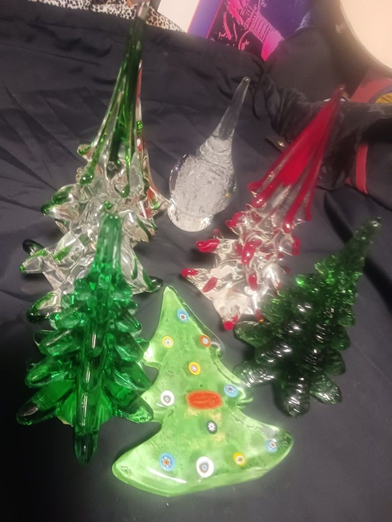 Glass Trees Paperweight