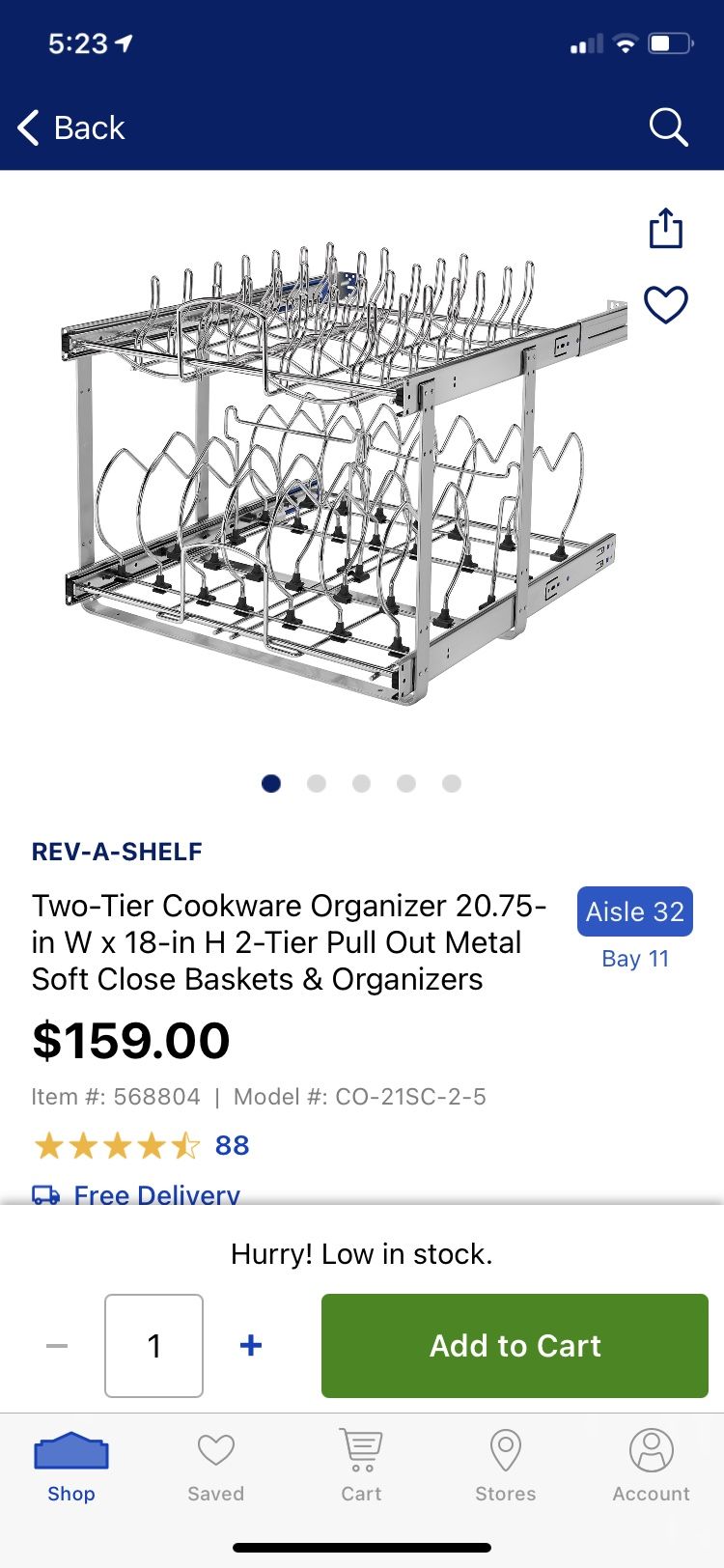 2 Tier Cookware Organizer 