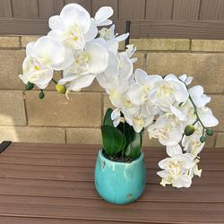 Artificial orchid  Flower Pot Plant 