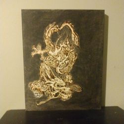 Wood Burn Dragon 