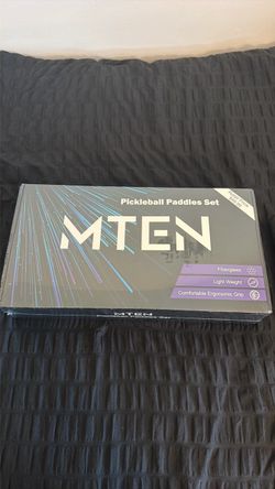 MTEN Pickleball Paddle Set – 2 Paddles, 4 Balls & Bag – New