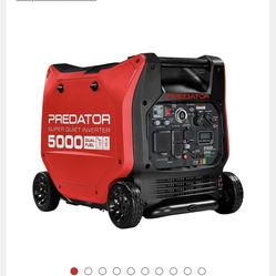 PREDATOR 5000 Watt Dual-Fuel SUPER QUIET Inverter Generator