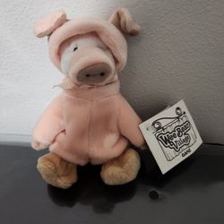 Vintage Ganz Wee Bear Village 1999 Jointed in Pig Costume H3132