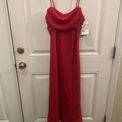 Vintage Elegant Red Women's Dress