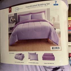 Brand New Full Sized Purple Bed Set 