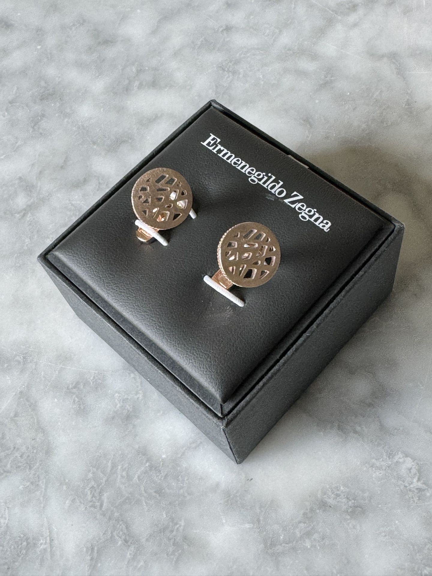 Ermenegildo Zegna Sterling Silver Cuff Links