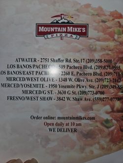 **NEW**2027** Mountain Mike's Coupon Book.