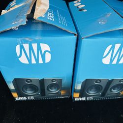 Presonus Eris E5 Active Studio Monitors (pair) Brand New 