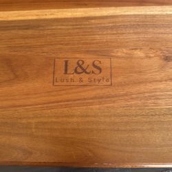 lush & style acacia wood Bathtub Tray 