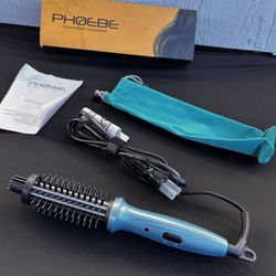 Mini Curling Iron PHOEBE 3/4 Inch Dual Voltage Ceramic Tourmaline Ionic Hot Curler Brush with Traveling Bag 