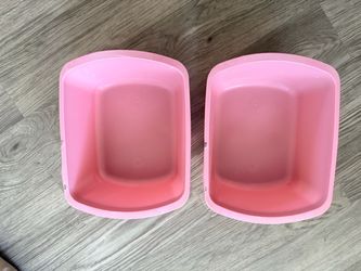Pink Silicone Loaf Pans Set of 2