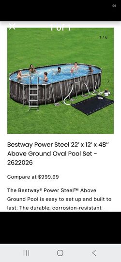 Bestway 12x20 above ground pool