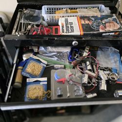 BLACK Craftsman Tool Box With Assorted Tools